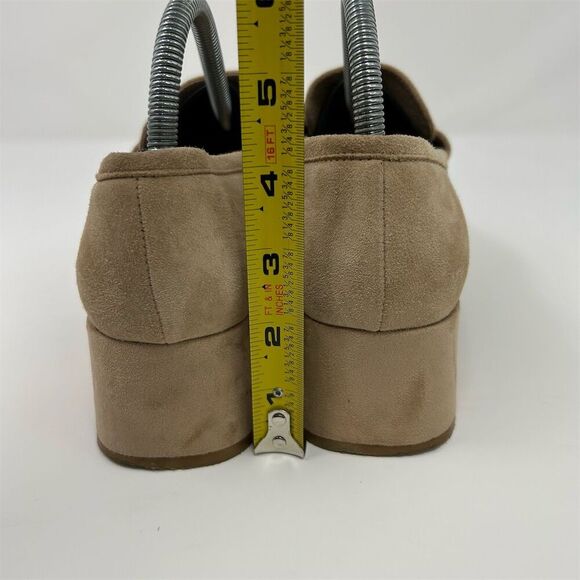 Jeffrey Campbell Women's Platform Loafers Size 9 Nude Suede Preppy Casual - Picture 8 of 14